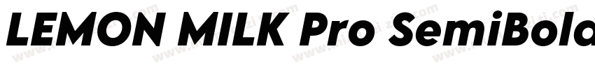 LEMON MILK Pro SemiBold字体转换